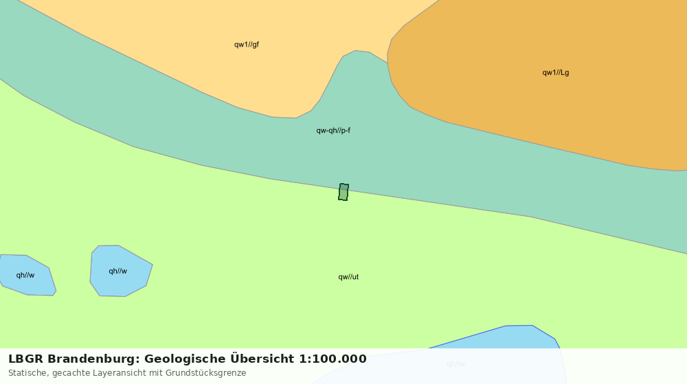 Statische Kartenansicht: LBGR Brandenburg: Geologische Übersicht 1:100.000