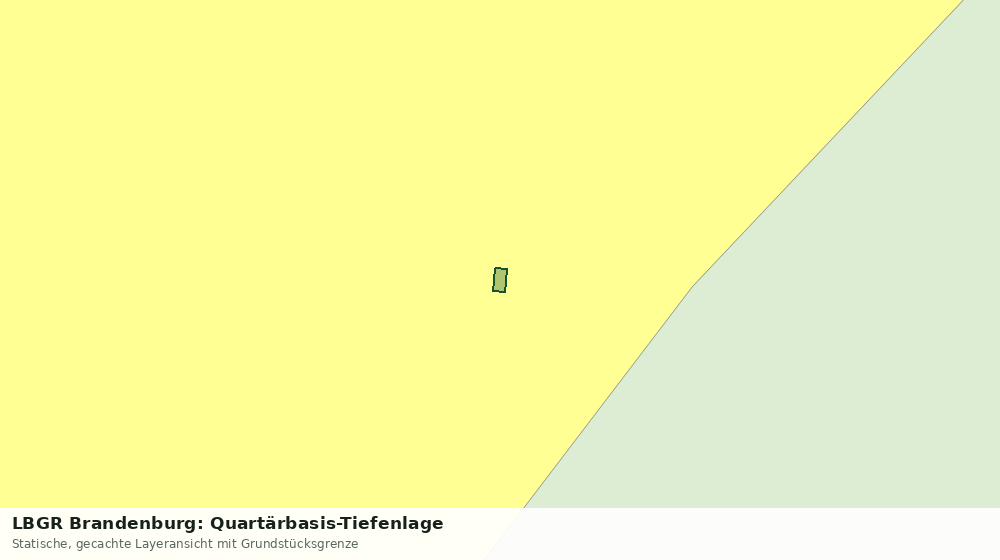 Statische Kartenansicht: LBGR Brandenburg: Quartärbasis-Tiefenlage
