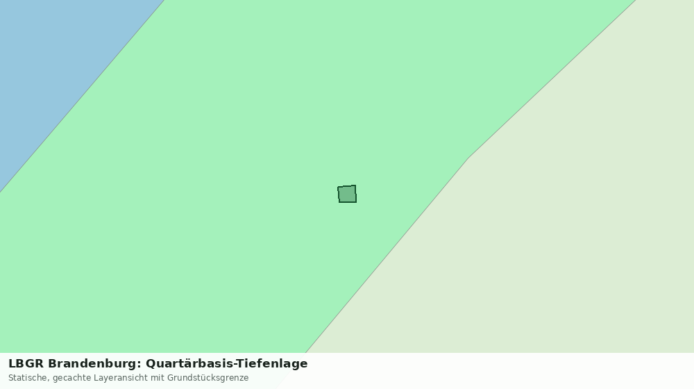Statische Kartenansicht: LBGR Brandenburg: Quartärbasis-Tiefenlage