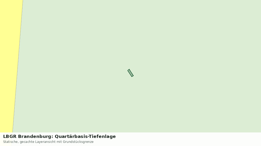 Statische Kartenansicht: LBGR Brandenburg: Quartärbasis-Tiefenlage