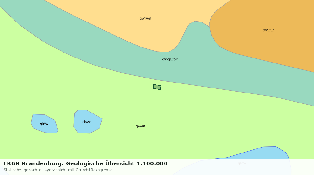 Statische Kartenansicht: LBGR Brandenburg: Geologische Übersicht 1:100.000