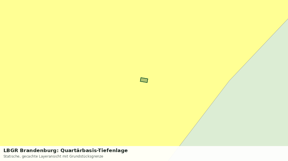 Statische Kartenansicht: LBGR Brandenburg: Quartärbasis-Tiefenlage