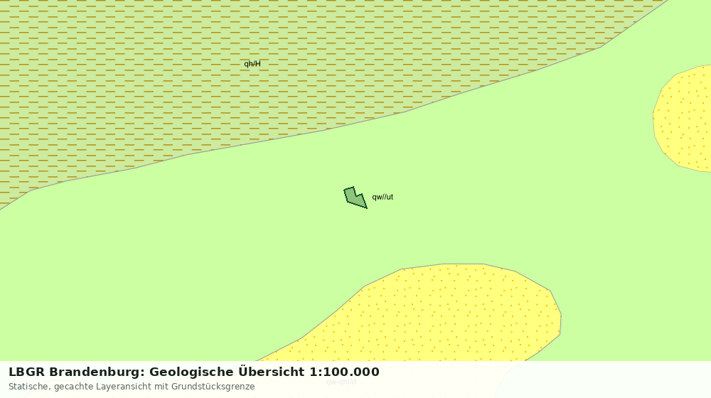 Statische Kartenansicht: LBGR Brandenburg: Geologische Übersicht 1:100.000