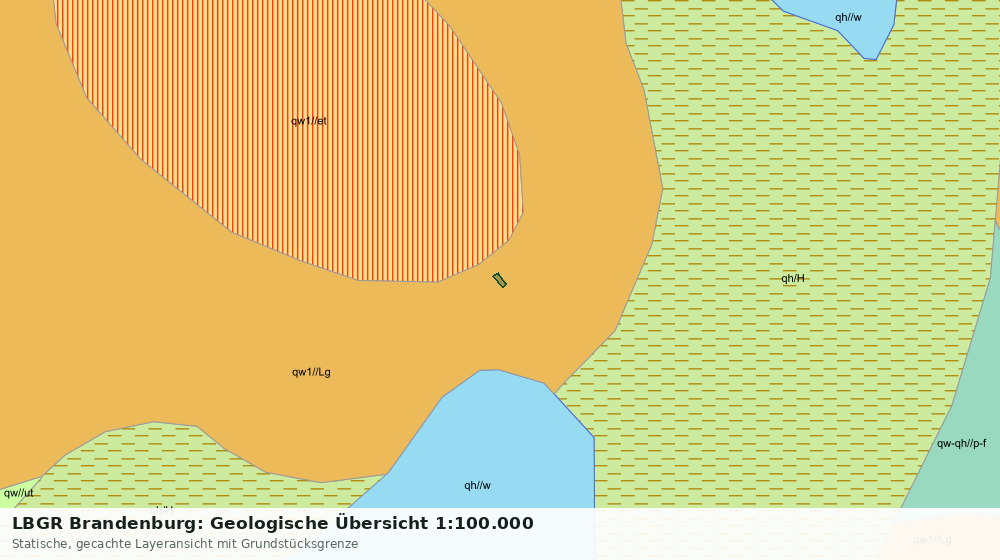 Statische Kartenansicht: LBGR Brandenburg: Geologische Übersicht 1:100.000