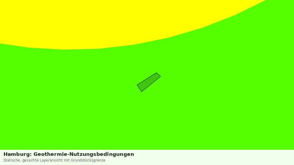 Statische Kartenansicht: Hamburg: Geothermie-Nutzungsbedingungen