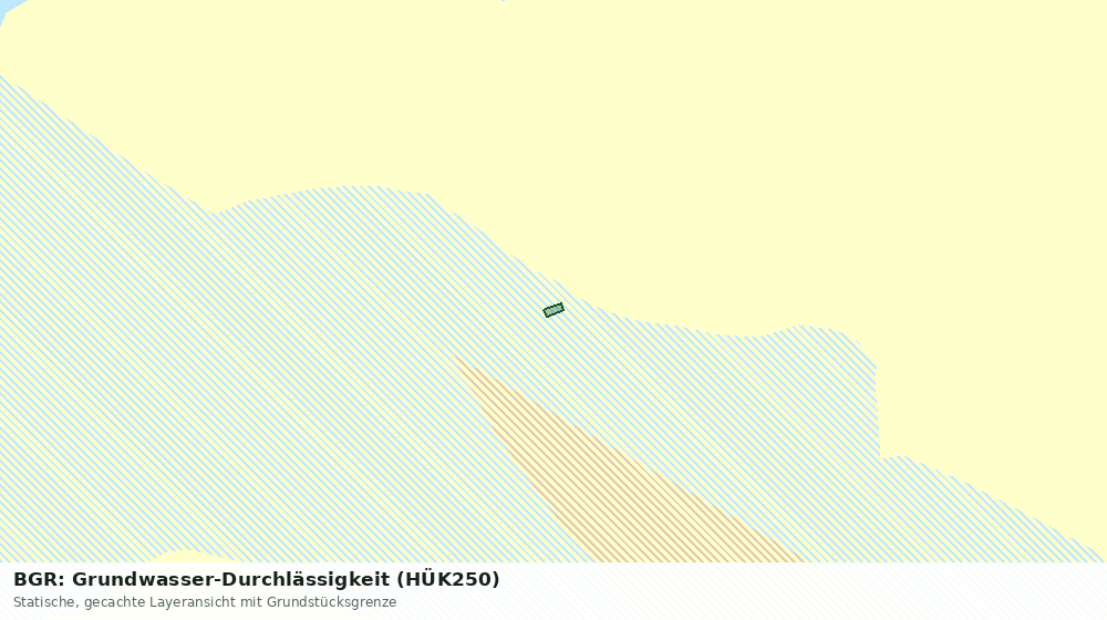 Statische Kartenansicht: BGR: Grundwasser-Durchlässigkeit (HÜK250)