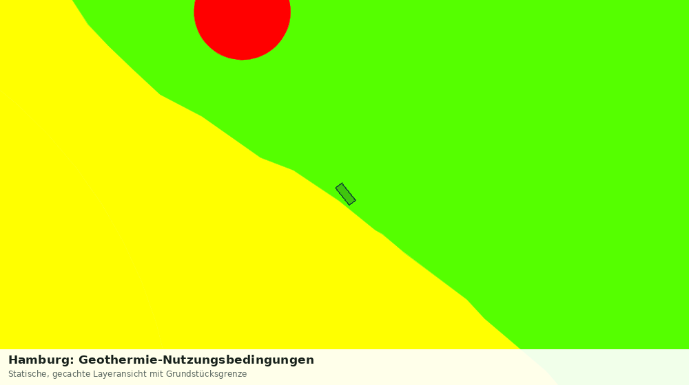 Statische Kartenansicht: Hamburg: Geothermie-Nutzungsbedingungen