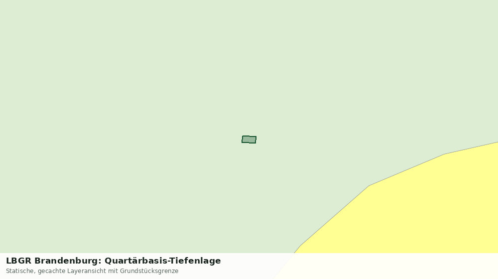 Statische Kartenansicht: LBGR Brandenburg: Quartärbasis-Tiefenlage