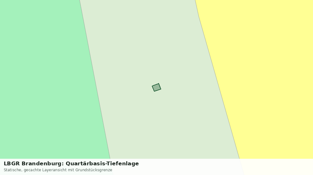 Statische Kartenansicht: LBGR Brandenburg: Quartärbasis-Tiefenlage