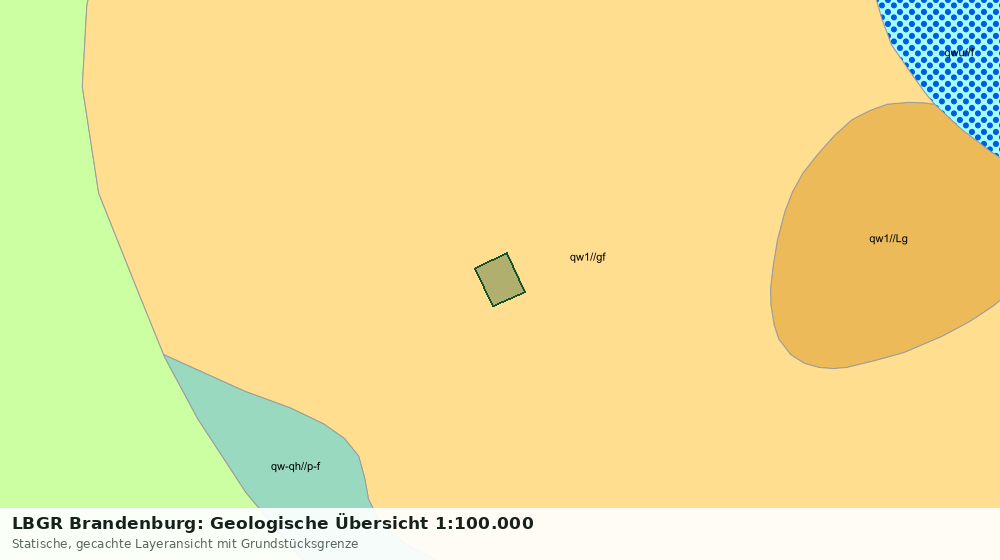Statische Kartenansicht: LBGR Brandenburg: Geologische Übersicht 1:100.000