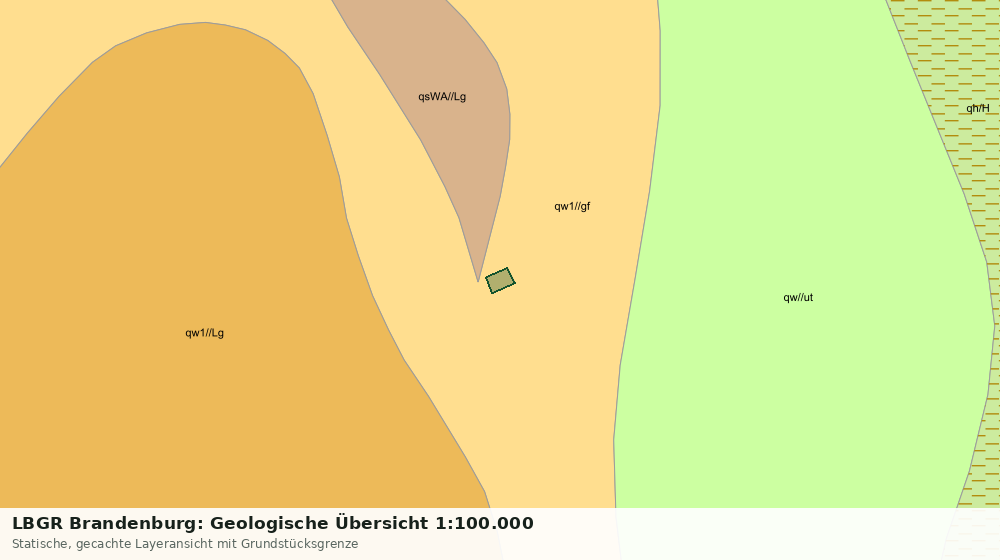Statische Kartenansicht: LBGR Brandenburg: Geologische Übersicht 1:100.000