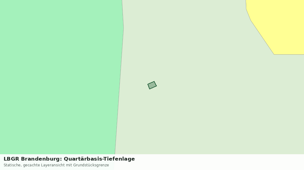 Statische Kartenansicht: LBGR Brandenburg: Quartärbasis-Tiefenlage