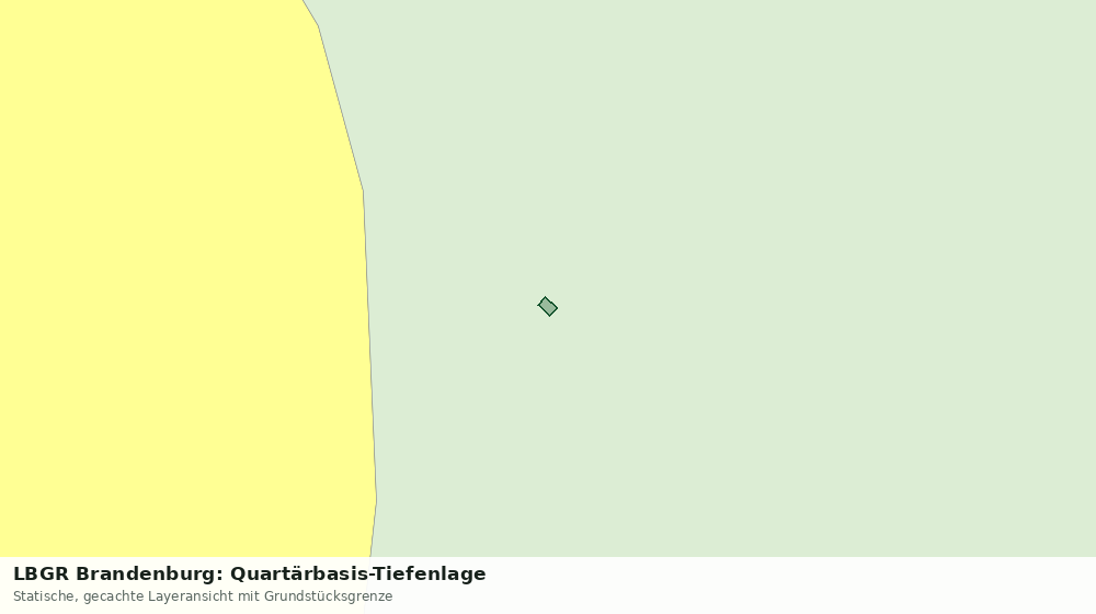 Statische Kartenansicht: LBGR Brandenburg: Quartärbasis-Tiefenlage