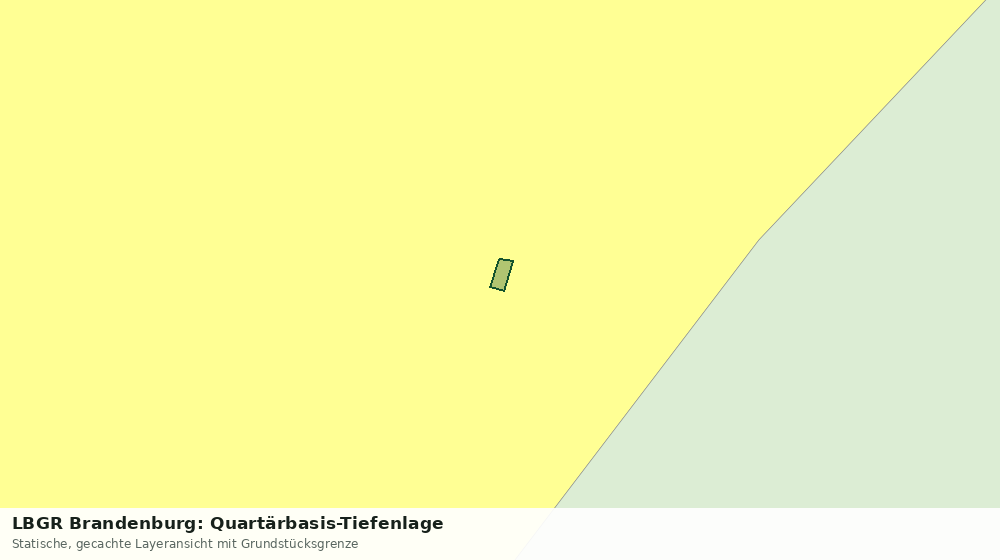 Statische Kartenansicht: LBGR Brandenburg: Quartärbasis-Tiefenlage