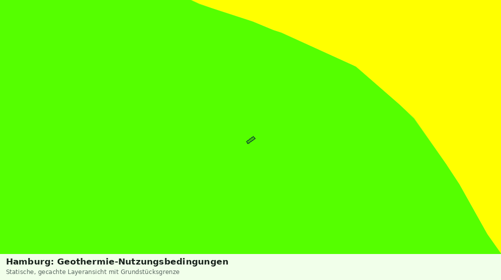 Statische Kartenansicht: Hamburg: Geothermie-Nutzungsbedingungen