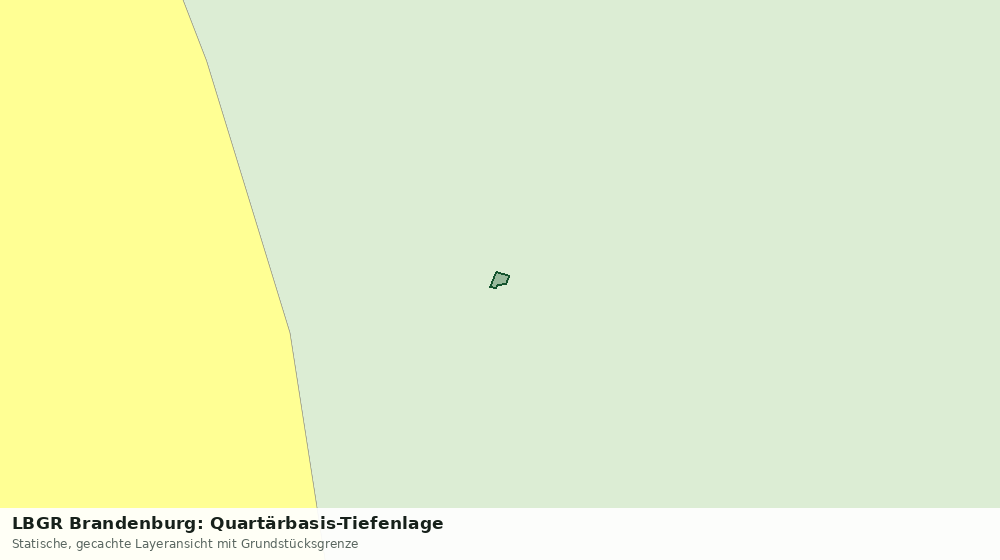 Statische Kartenansicht: LBGR Brandenburg: Quartärbasis-Tiefenlage
