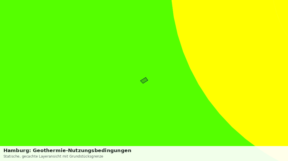 Statische Kartenansicht: Hamburg: Geothermie-Nutzungsbedingungen