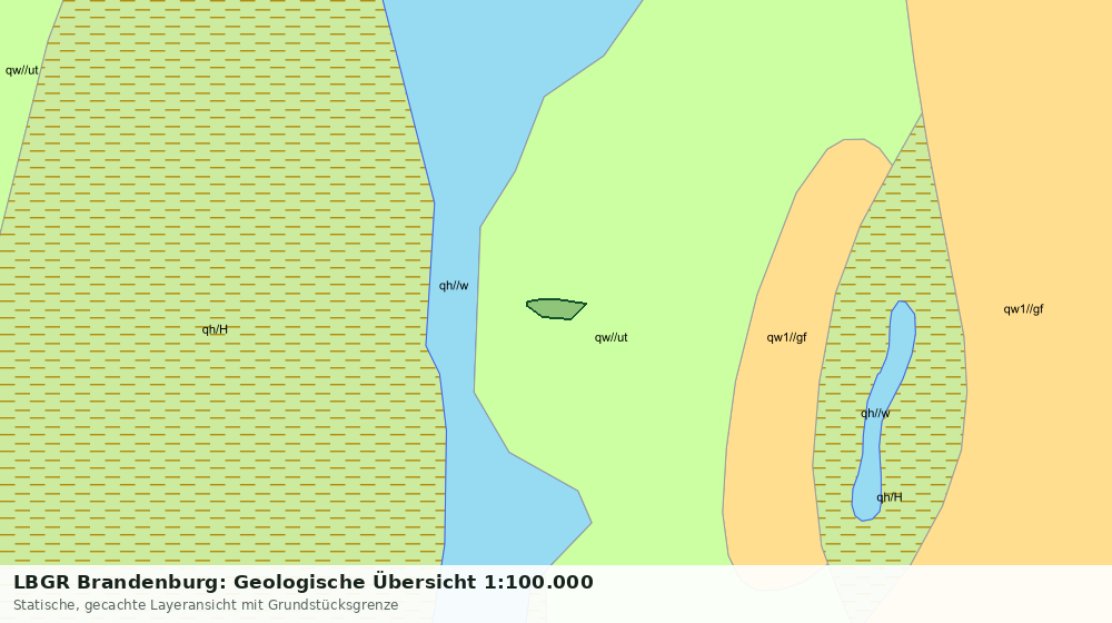 Statische Kartenansicht: LBGR Brandenburg: Geologische Übersicht 1:100.000
