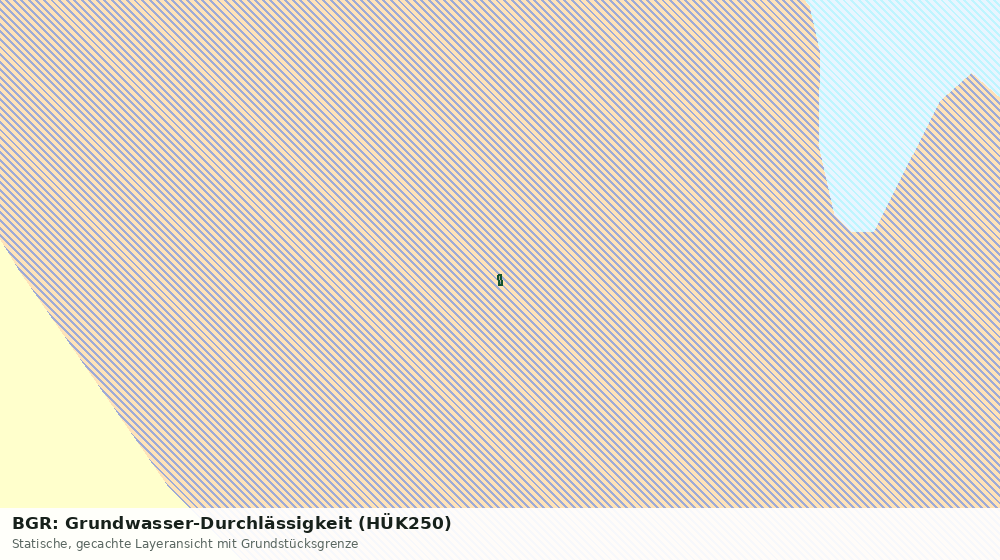 Statische Kartenansicht: BGR: Grundwasser-Durchlässigkeit (HÜK250)