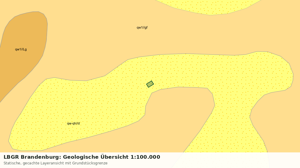 Statische Kartenansicht: LBGR Brandenburg: Geologische Übersicht 1:100.000