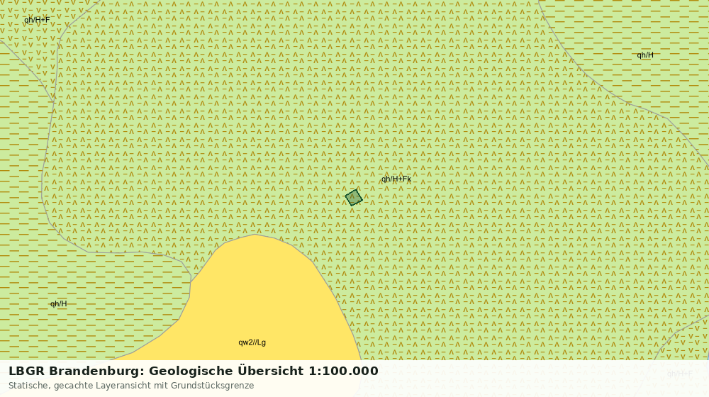 Statische Kartenansicht: LBGR Brandenburg: Geologische Übersicht 1:100.000