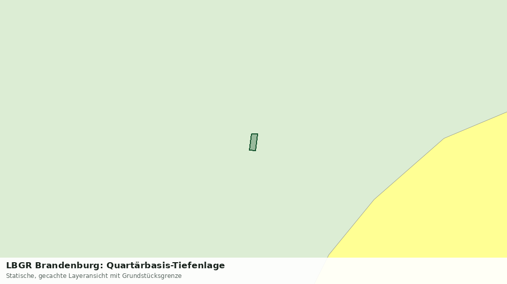 Statische Kartenansicht: LBGR Brandenburg: Quartärbasis-Tiefenlage