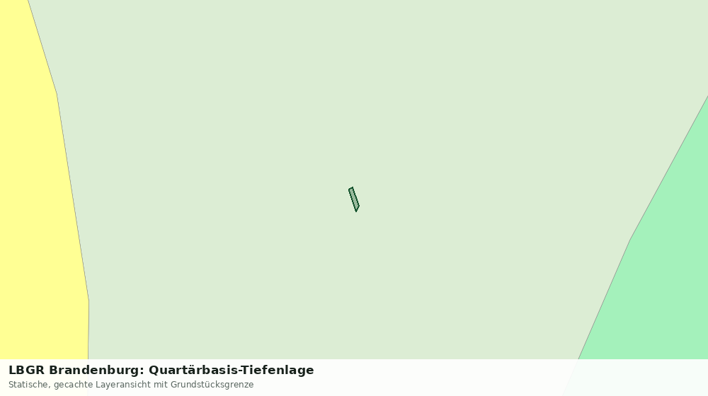 Statische Kartenansicht: LBGR Brandenburg: Quartärbasis-Tiefenlage