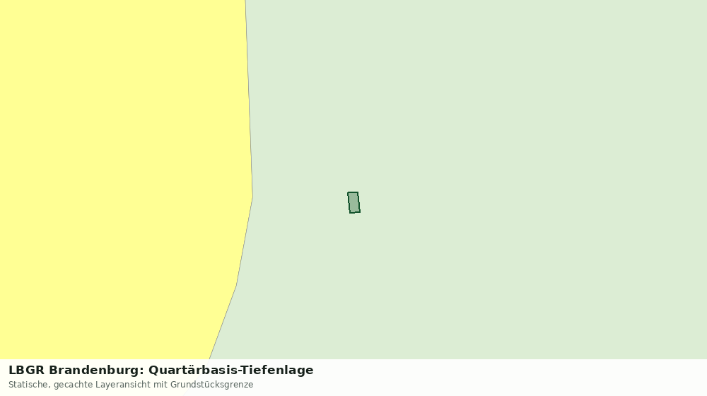 Statische Kartenansicht: LBGR Brandenburg: Quartärbasis-Tiefenlage
