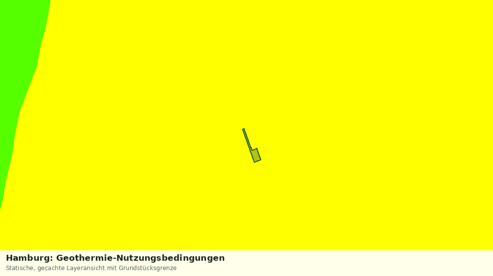 Statische Kartenansicht: Hamburg: Geothermie-Nutzungsbedingungen