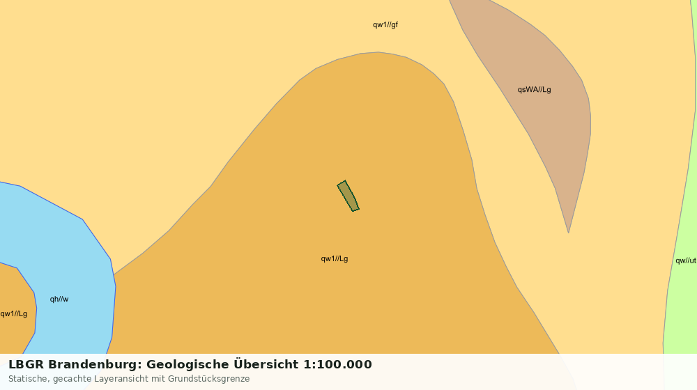 Statische Kartenansicht: LBGR Brandenburg: Geologische Übersicht 1:100.000
