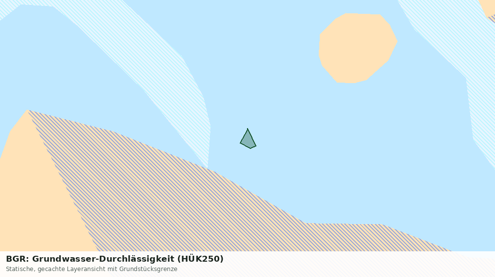 Statische Kartenansicht: BGR: Grundwasser-Durchlässigkeit (HÜK250)