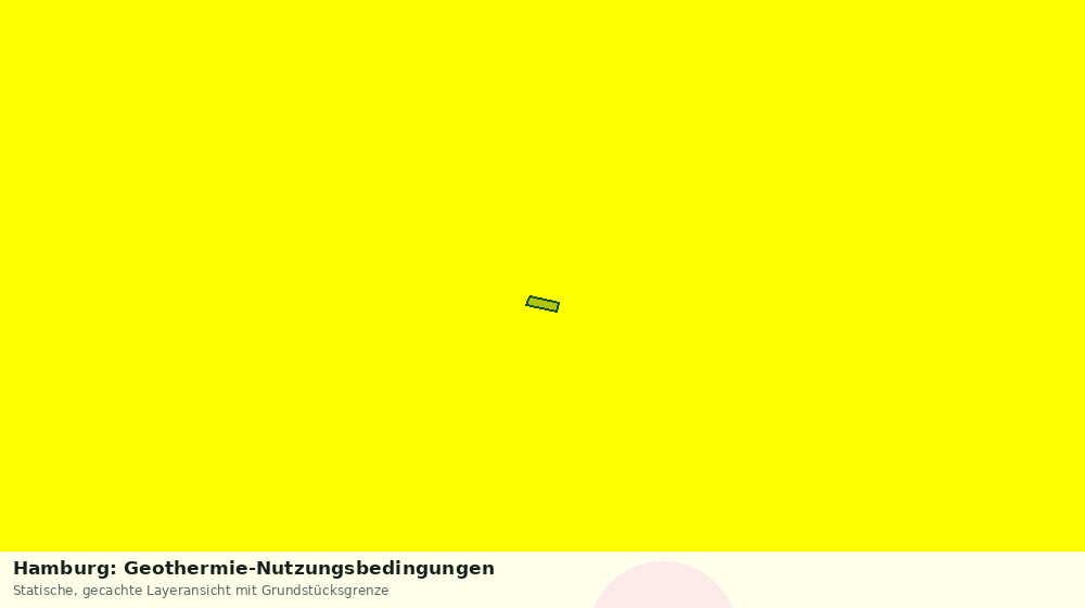 Statische Kartenansicht: Hamburg: Geothermie-Nutzungsbedingungen