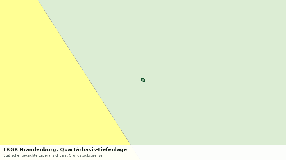 Statische Kartenansicht: LBGR Brandenburg: Quartärbasis-Tiefenlage