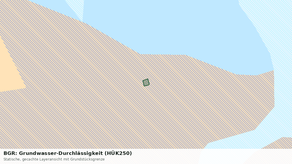 Statische Kartenansicht: BGR: Grundwasser-Durchlässigkeit (HÜK250)