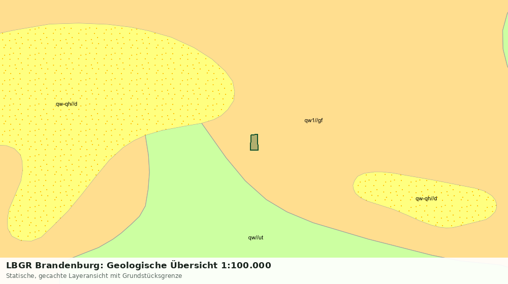 Statische Kartenansicht: LBGR Brandenburg: Geologische Übersicht 1:100.000