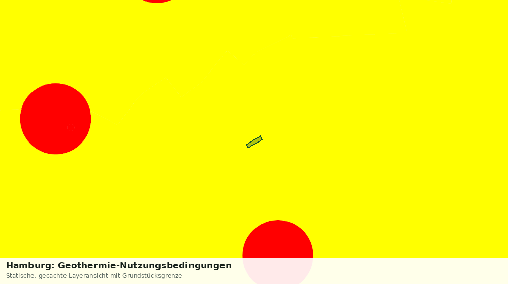Statische Kartenansicht: Hamburg: Geothermie-Nutzungsbedingungen