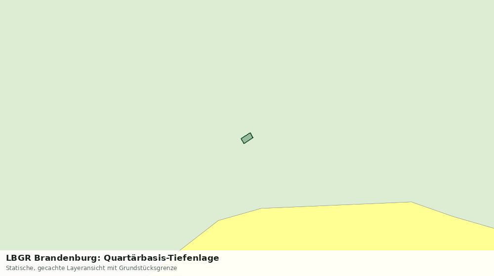 Statische Kartenansicht: LBGR Brandenburg: Quartärbasis-Tiefenlage