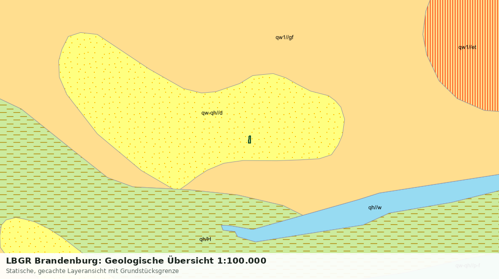 Statische Kartenansicht: LBGR Brandenburg: Geologische Übersicht 1:100.000