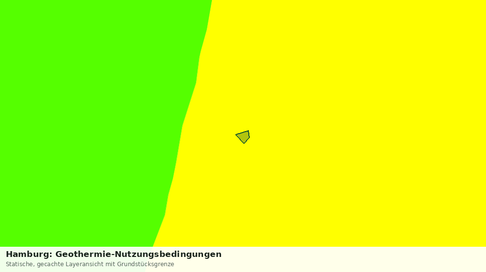 Statische Kartenansicht: Hamburg: Geothermie-Nutzungsbedingungen