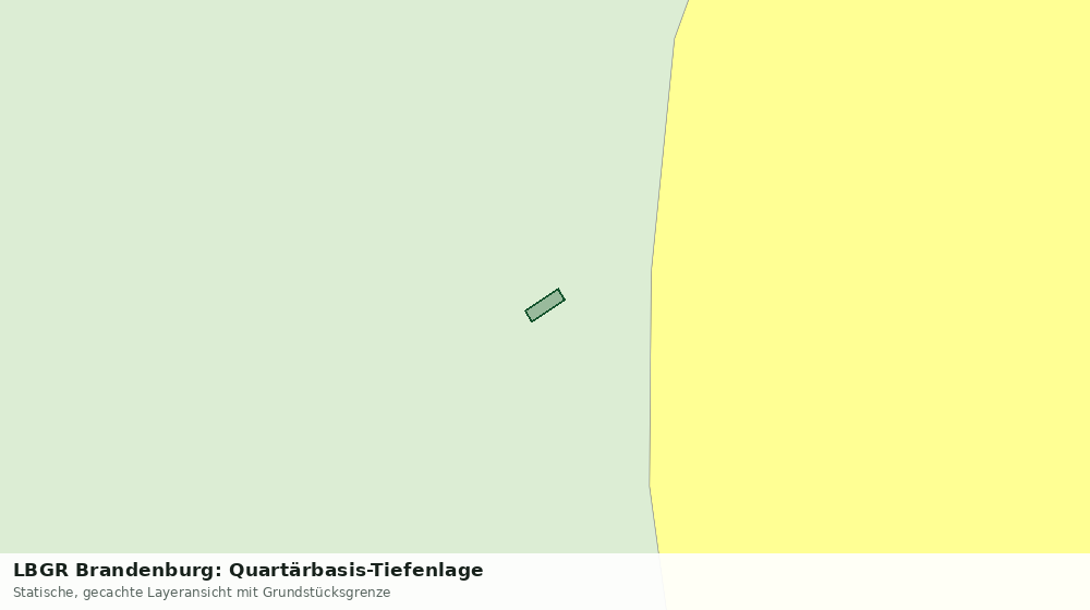 Statische Kartenansicht: LBGR Brandenburg: Quartärbasis-Tiefenlage
