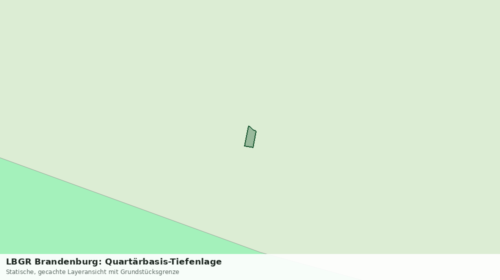 Statische Kartenansicht: LBGR Brandenburg: Quartärbasis-Tiefenlage