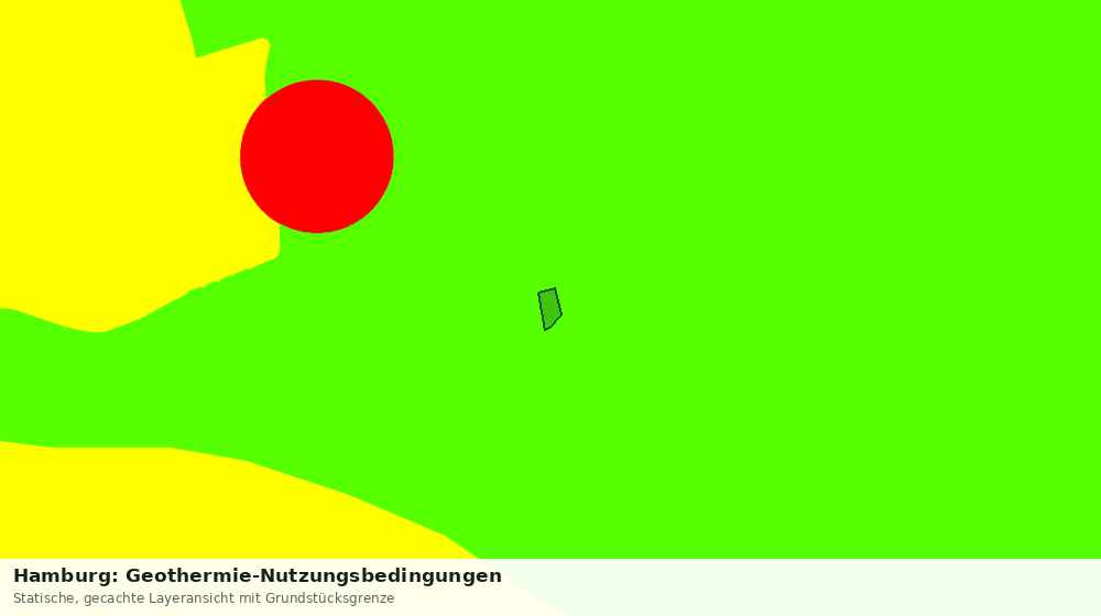 Statische Kartenansicht: Hamburg: Geothermie-Nutzungsbedingungen