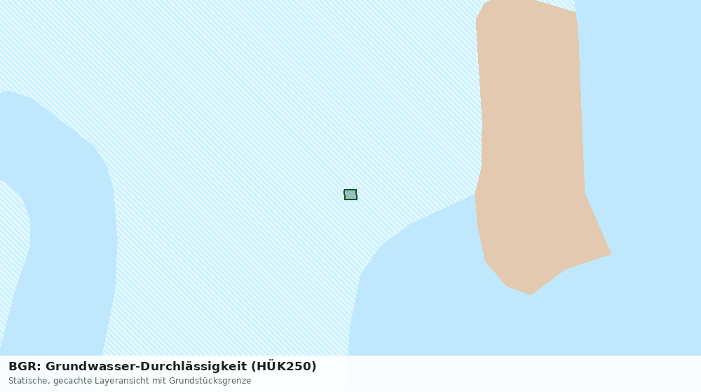 Statische Kartenansicht: BGR: Grundwasser-Durchlässigkeit (HÜK250)