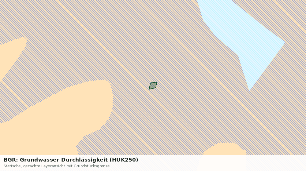 Statische Kartenansicht: BGR: Grundwasser-Durchlässigkeit (HÜK250)