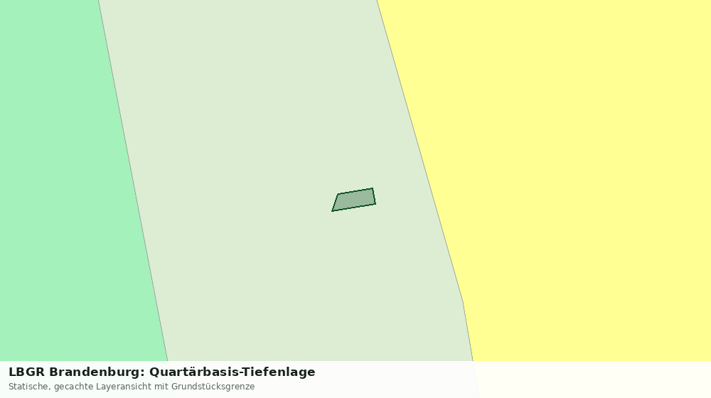 Statische Kartenansicht: LBGR Brandenburg: Quartärbasis-Tiefenlage
