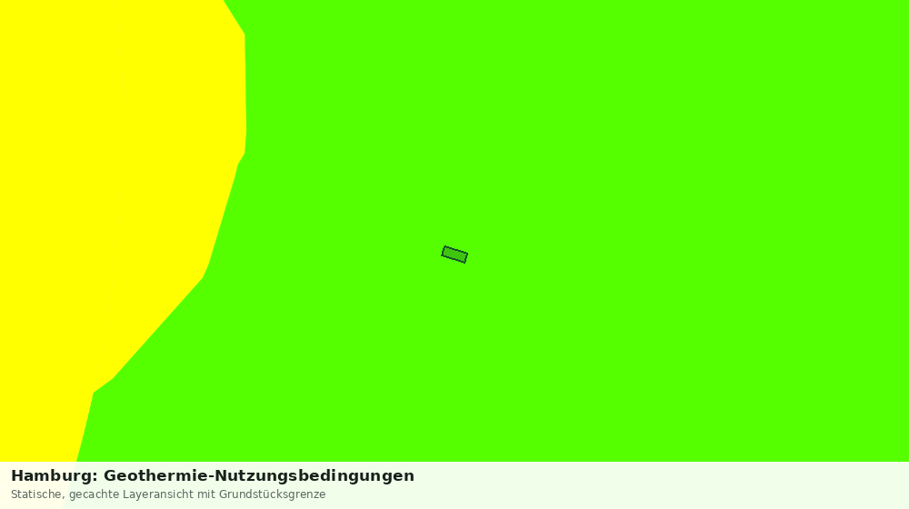 Statische Kartenansicht: Hamburg: Geothermie-Nutzungsbedingungen