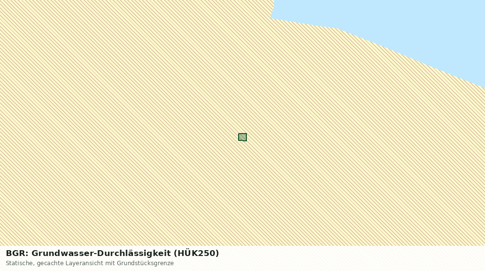 Statische Kartenansicht: BGR: Grundwasser-Durchlässigkeit (HÜK250)