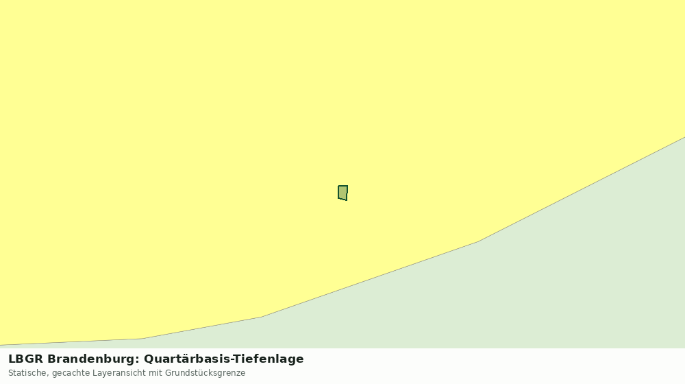 Statische Kartenansicht: LBGR Brandenburg: Quartärbasis-Tiefenlage