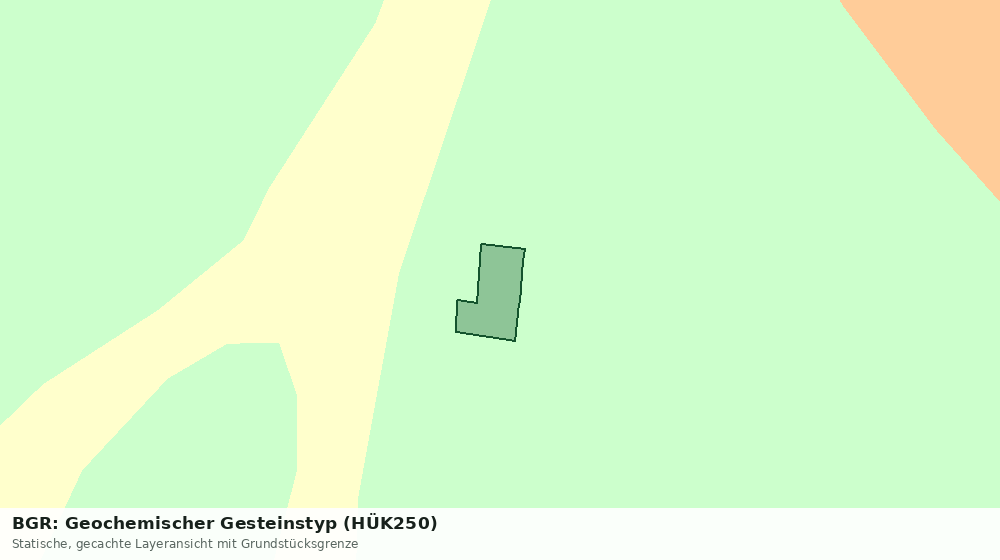 Statische Kartenansicht: BGR: Geochemischer Gesteinstyp (HÜK250)