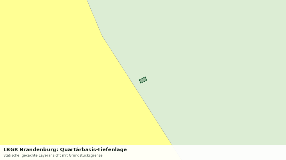 Statische Kartenansicht: LBGR Brandenburg: Quartärbasis-Tiefenlage